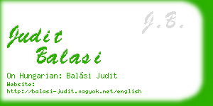 judit balasi business card
