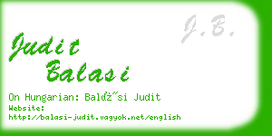 judit balasi business card